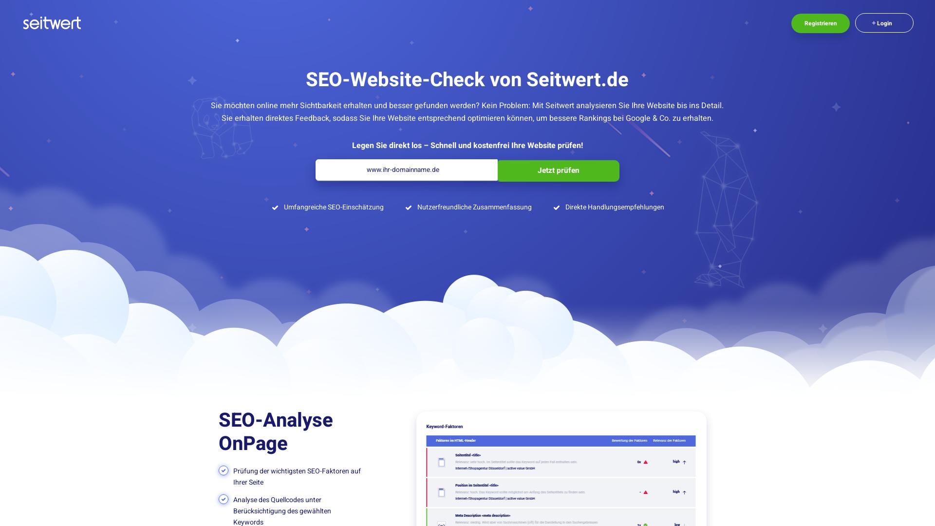 Website User Bewertung zu www.seitwert.de