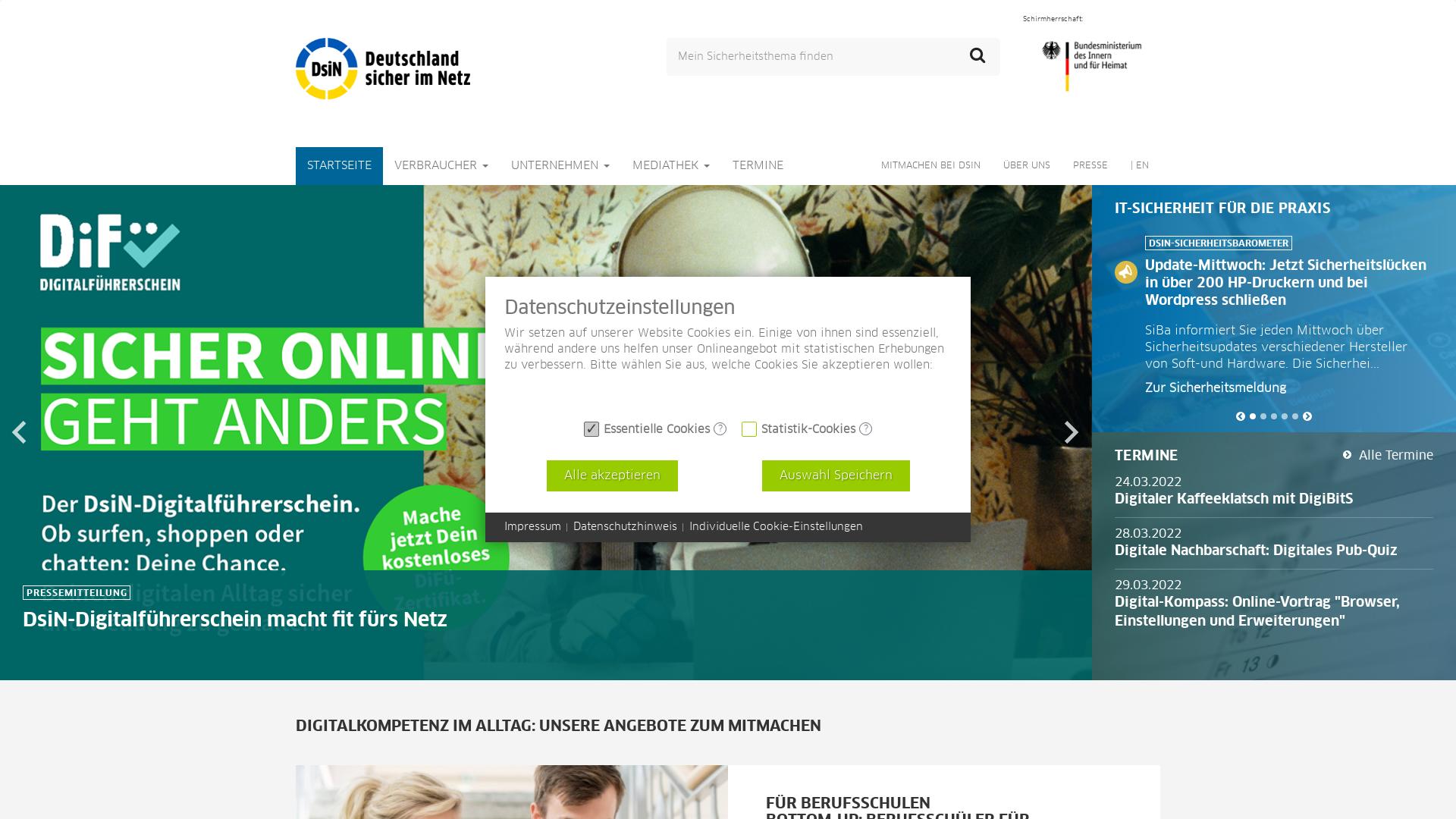 Website User Bewertung zu www.sicher-im-netz.de