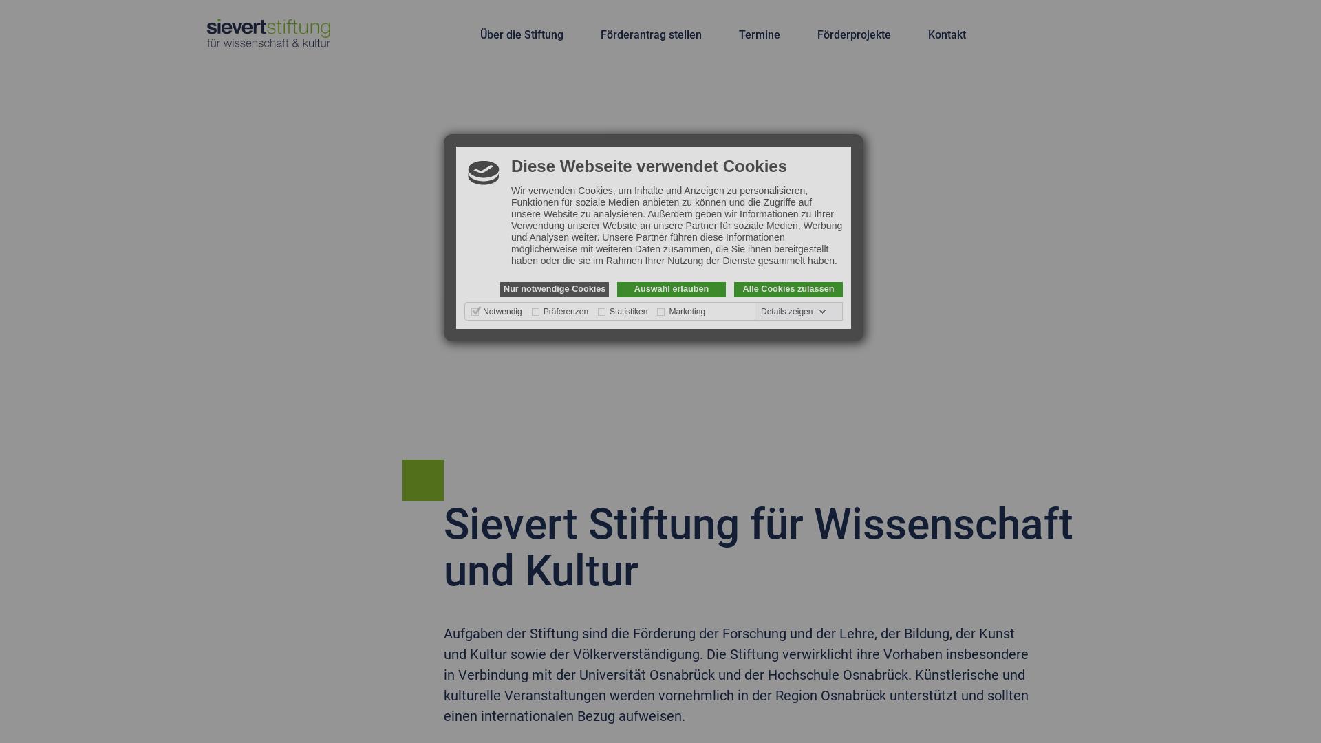 Website User Bewertung zu www.sievert-stiftung.de