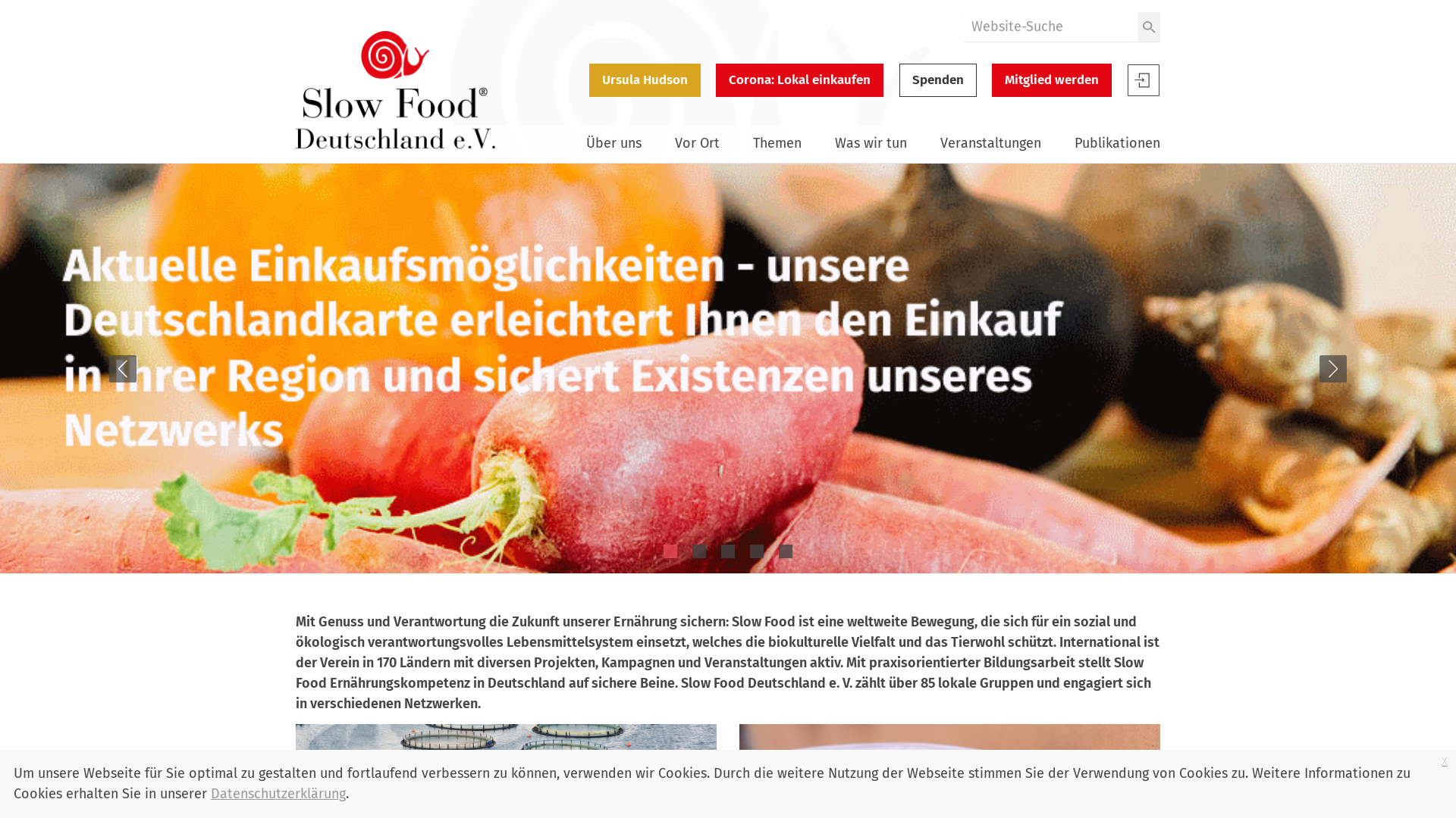 Website User Bewertung zu www.slowfood.de