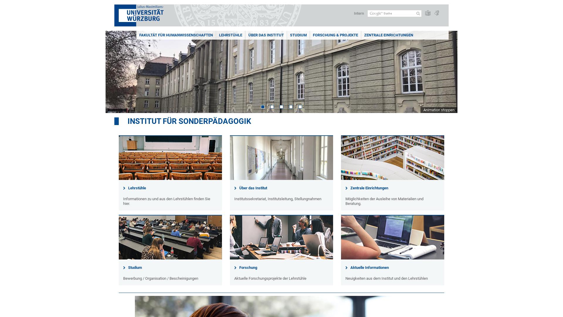 Website User Bewertung zu www.sonderpaedagogik.uni-wuerzburg.de