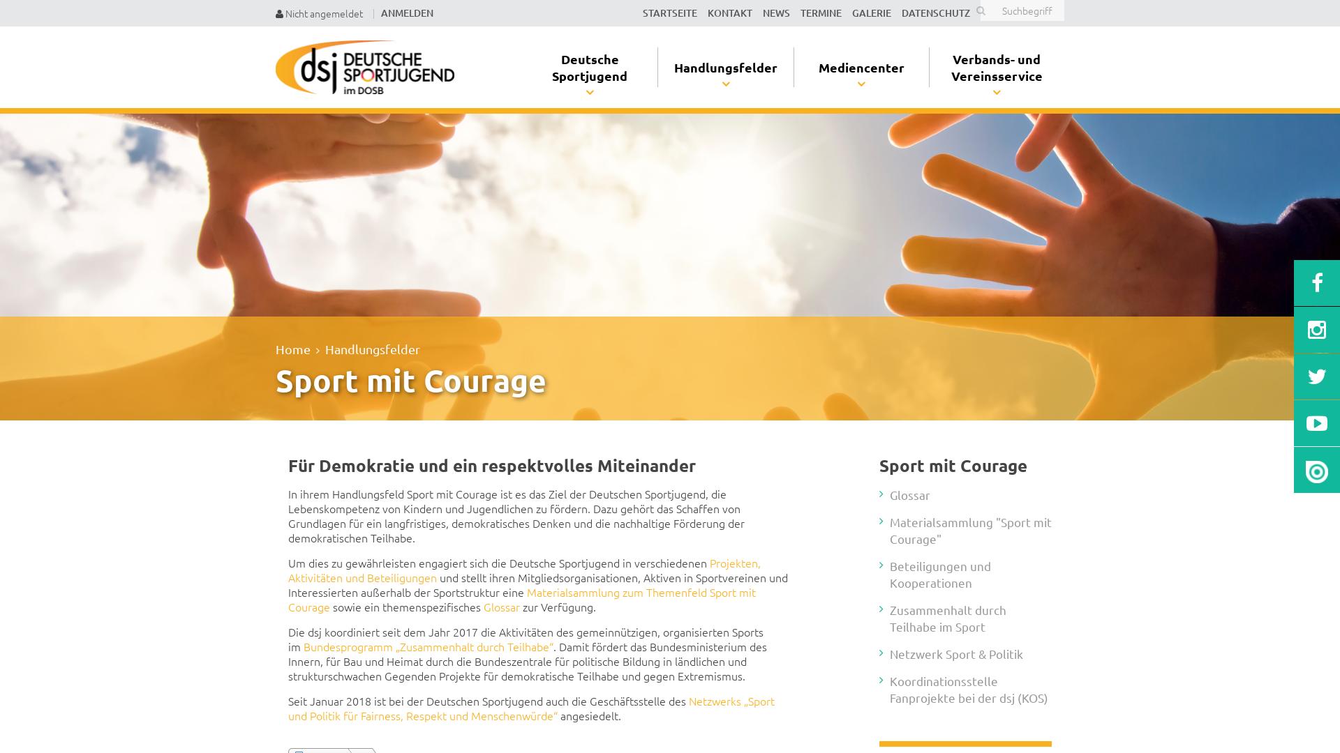 Website User Bewertung zu www.sport-mit-courage.de