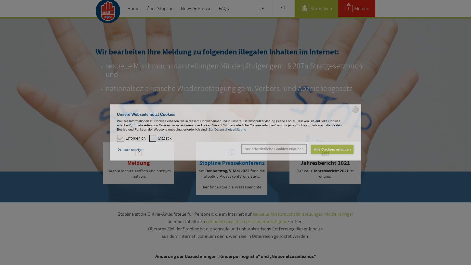 Website User Bewertung zu www.stopline.at