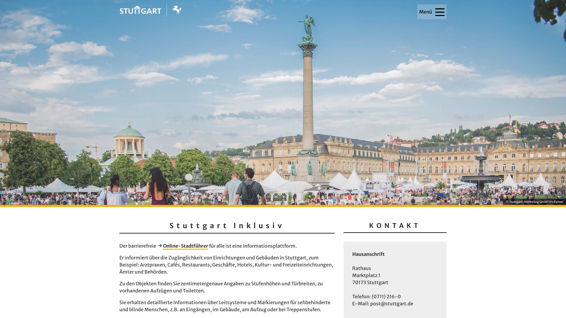 Website User Bewertung zu www.stuttgart-inklusiv.de