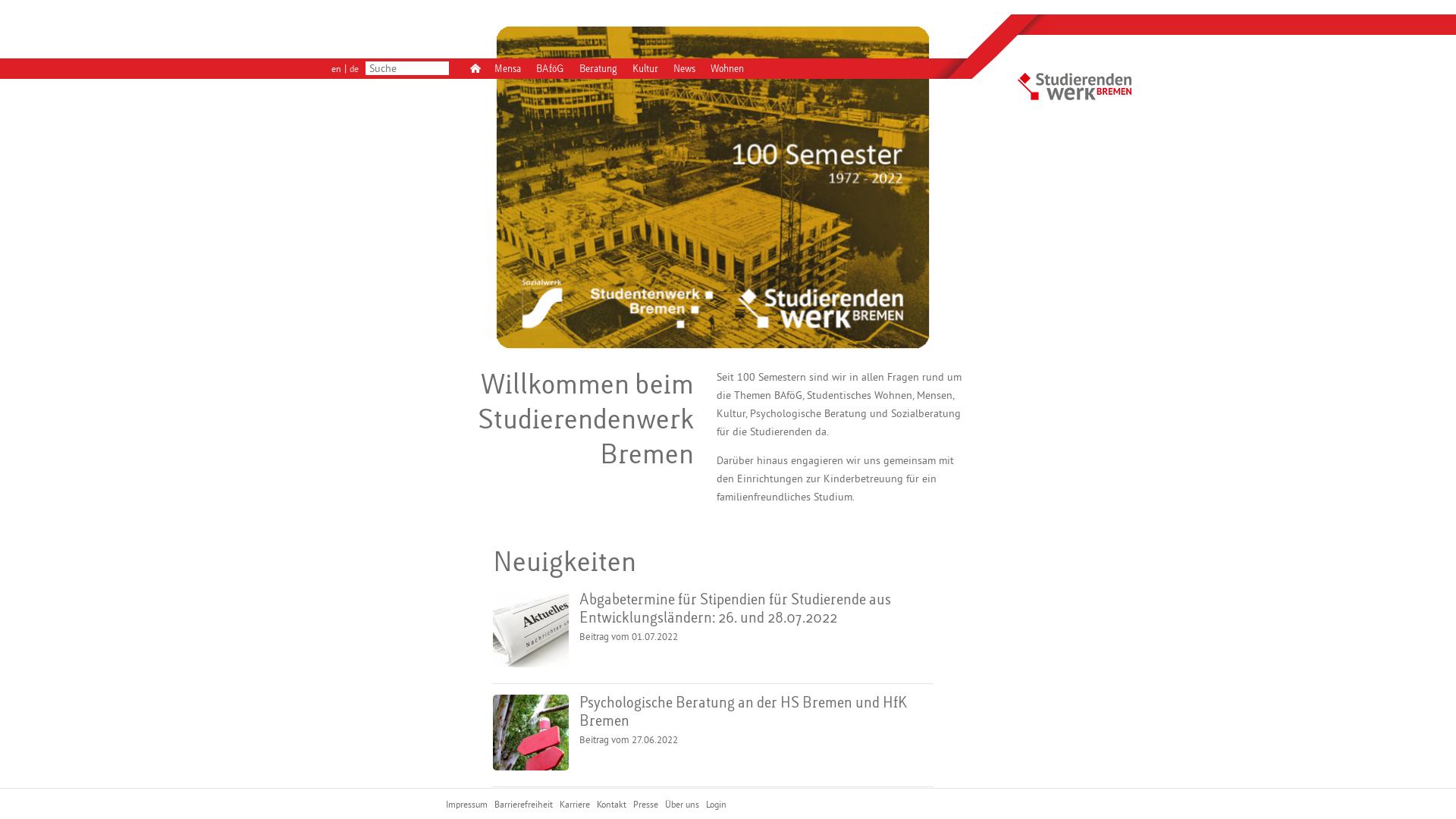 Website User Bewertung zu www.stw-bremen.de