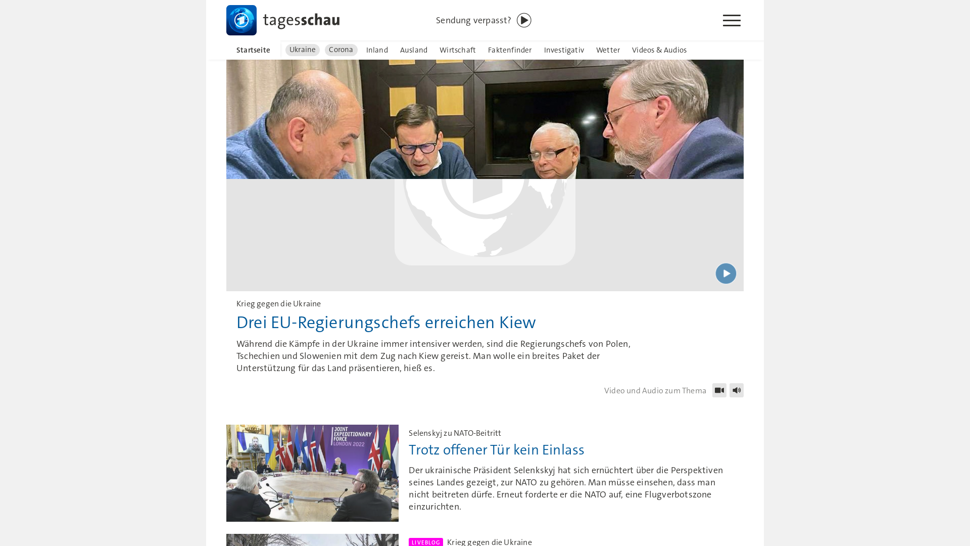 Website User Bewertung zu www.tagesschau.de