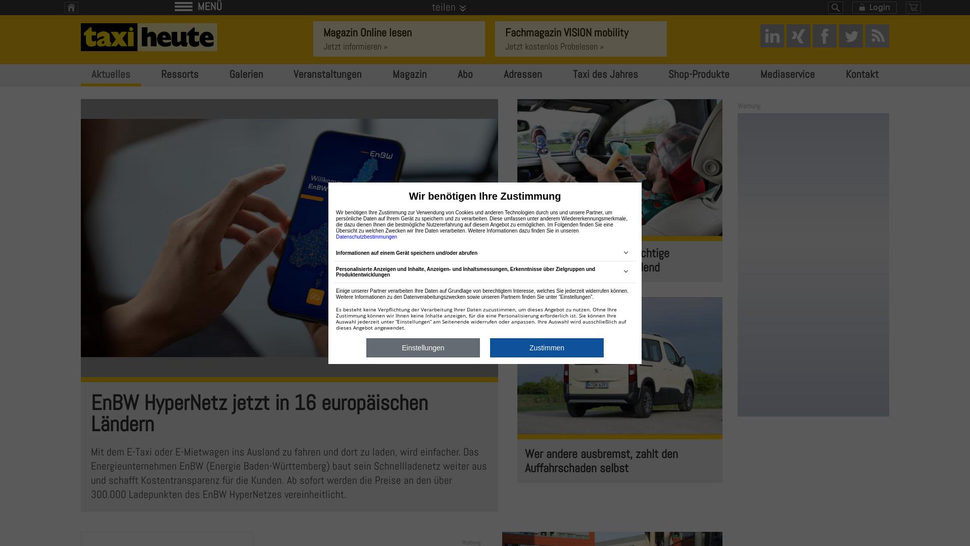 Website User Bewertung zu www.taxi-heute.de