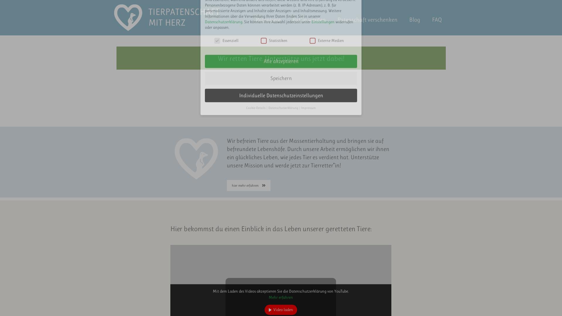 Website User Bewertung zu www.tier-patenschaft.de