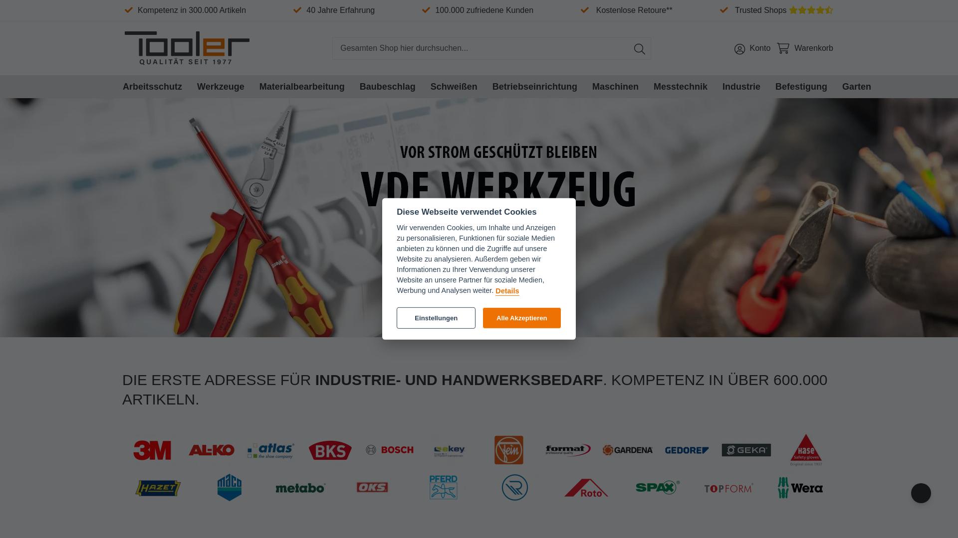 Website User Bewertung zu www.tooler.de