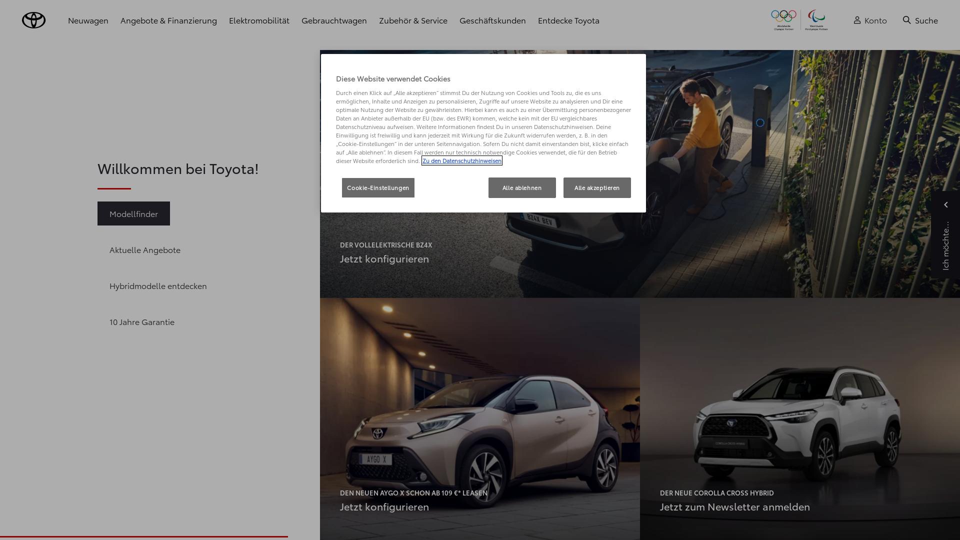 Website User Bewertung zu www.toyota.de