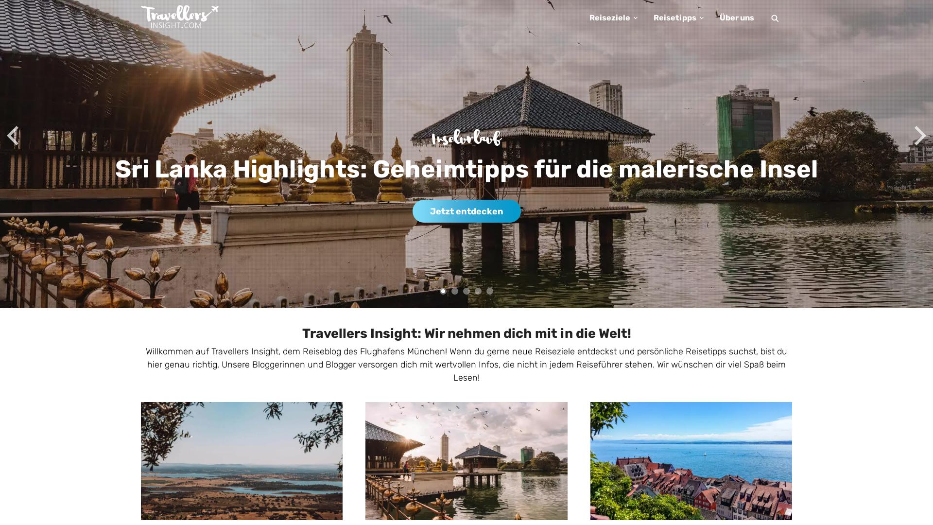 Website User Bewertung zu www.travellers-insight.com