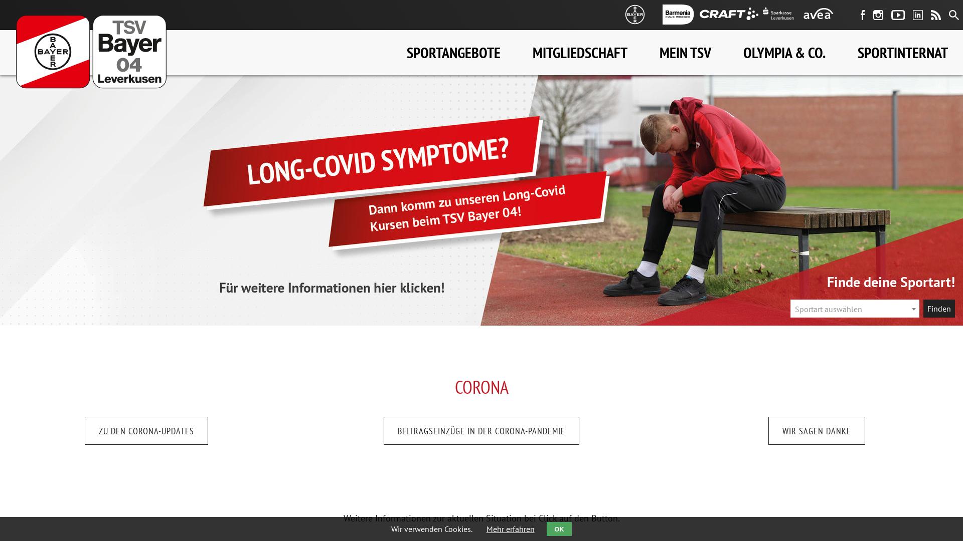 Website User Bewertung zu www.tsvbayer04.de