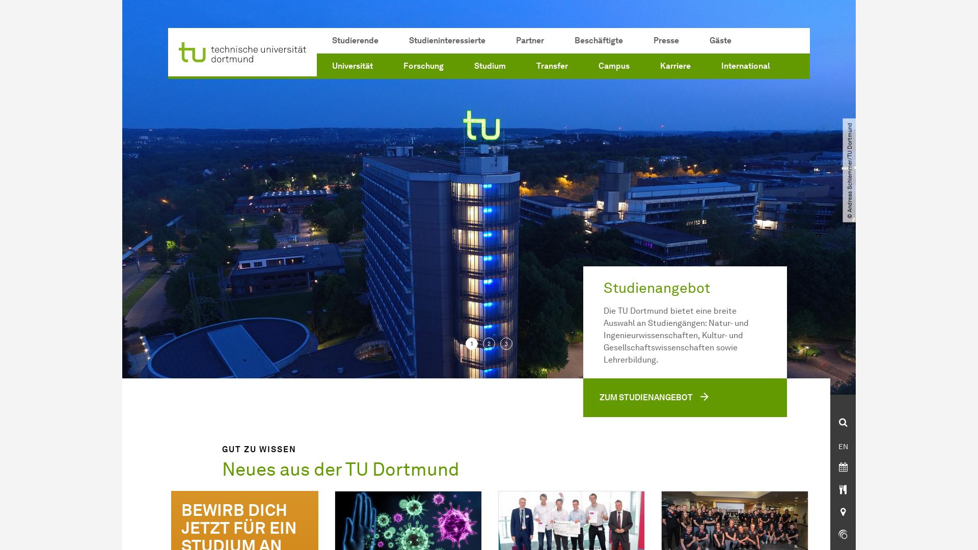 Website User Bewertung zu www.tu-dortmund.de