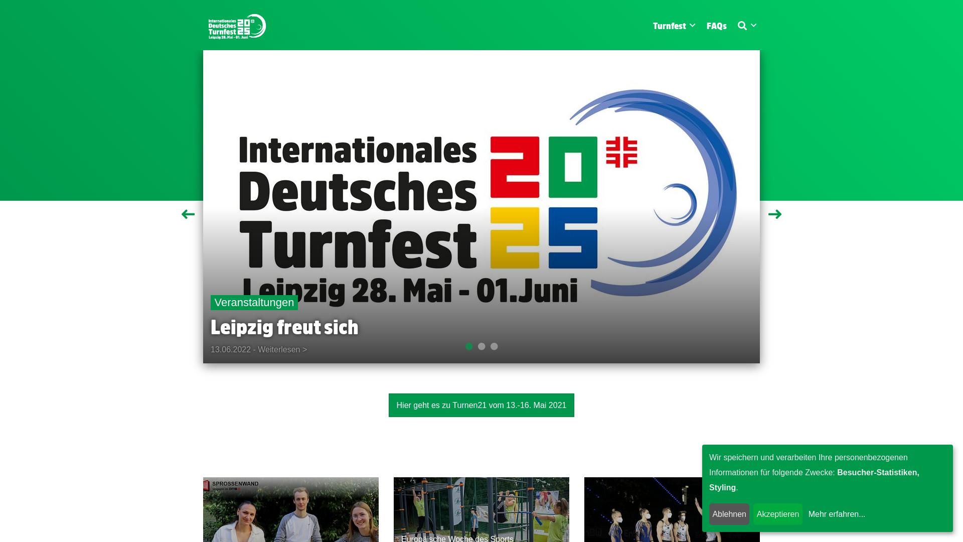 Website User Bewertung zu www.turnfest.de
