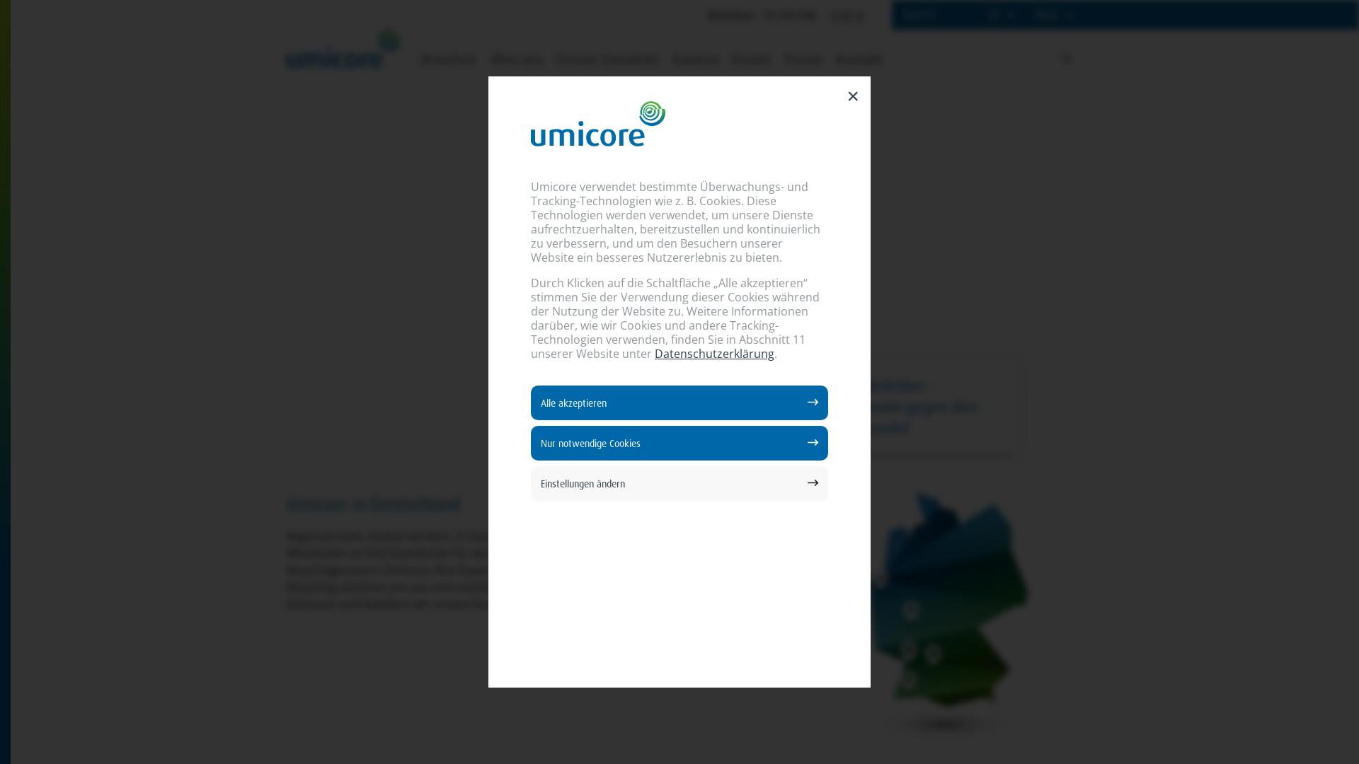 Website User Bewertung zu www.umicore.de