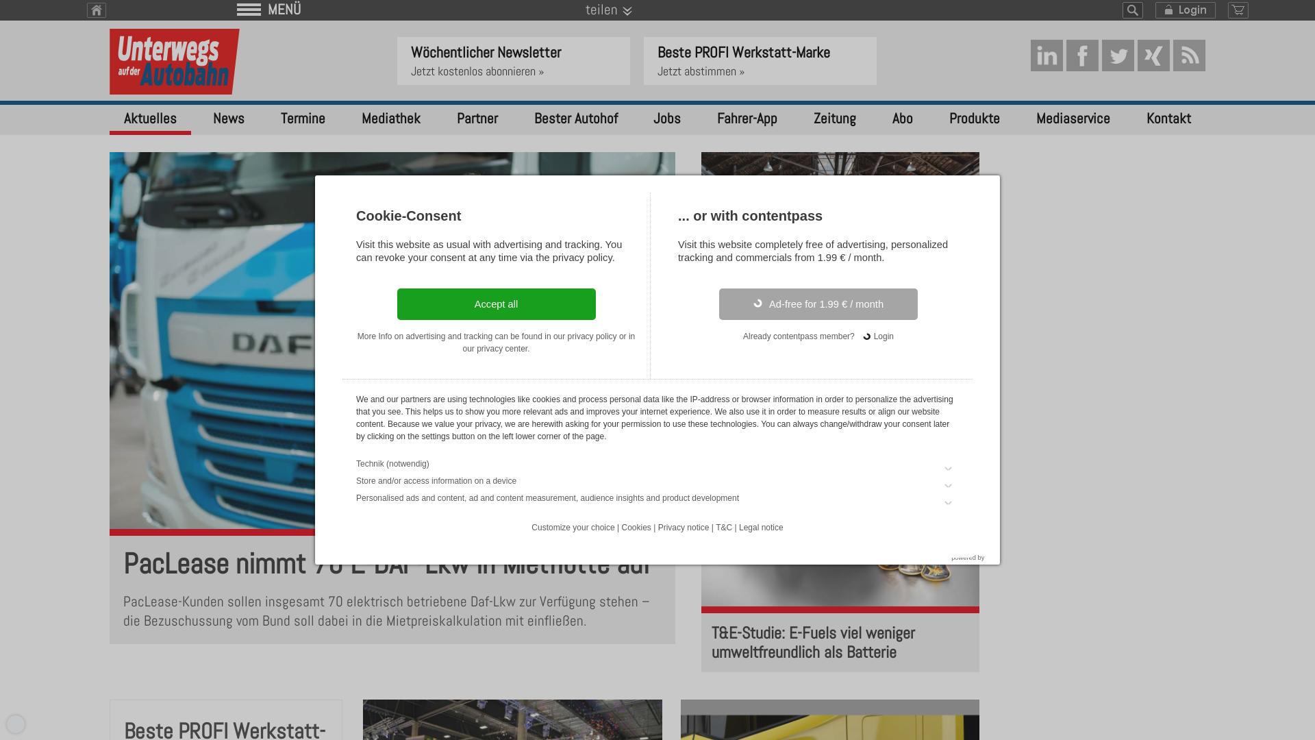 Website User Bewertung zu www.unterwegs-auf-der-autobahn.de