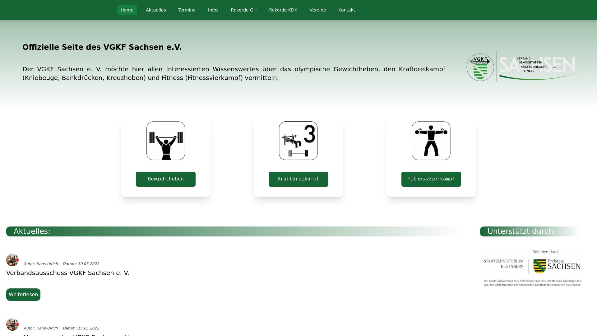 Website User Bewertung zu www.vgkf-sachsen.de