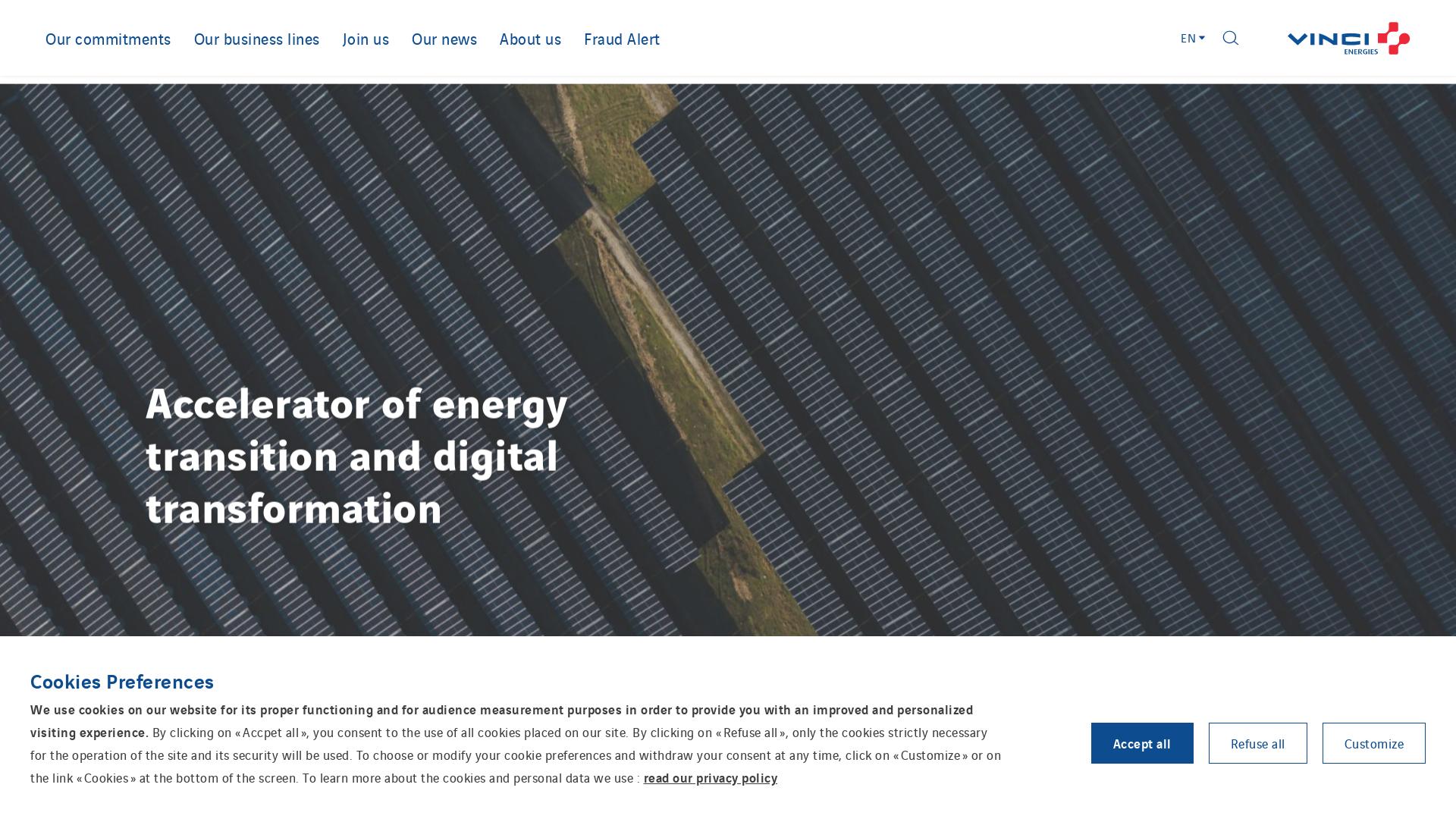 Website User Bewertung zu www.vinci-energies.com
