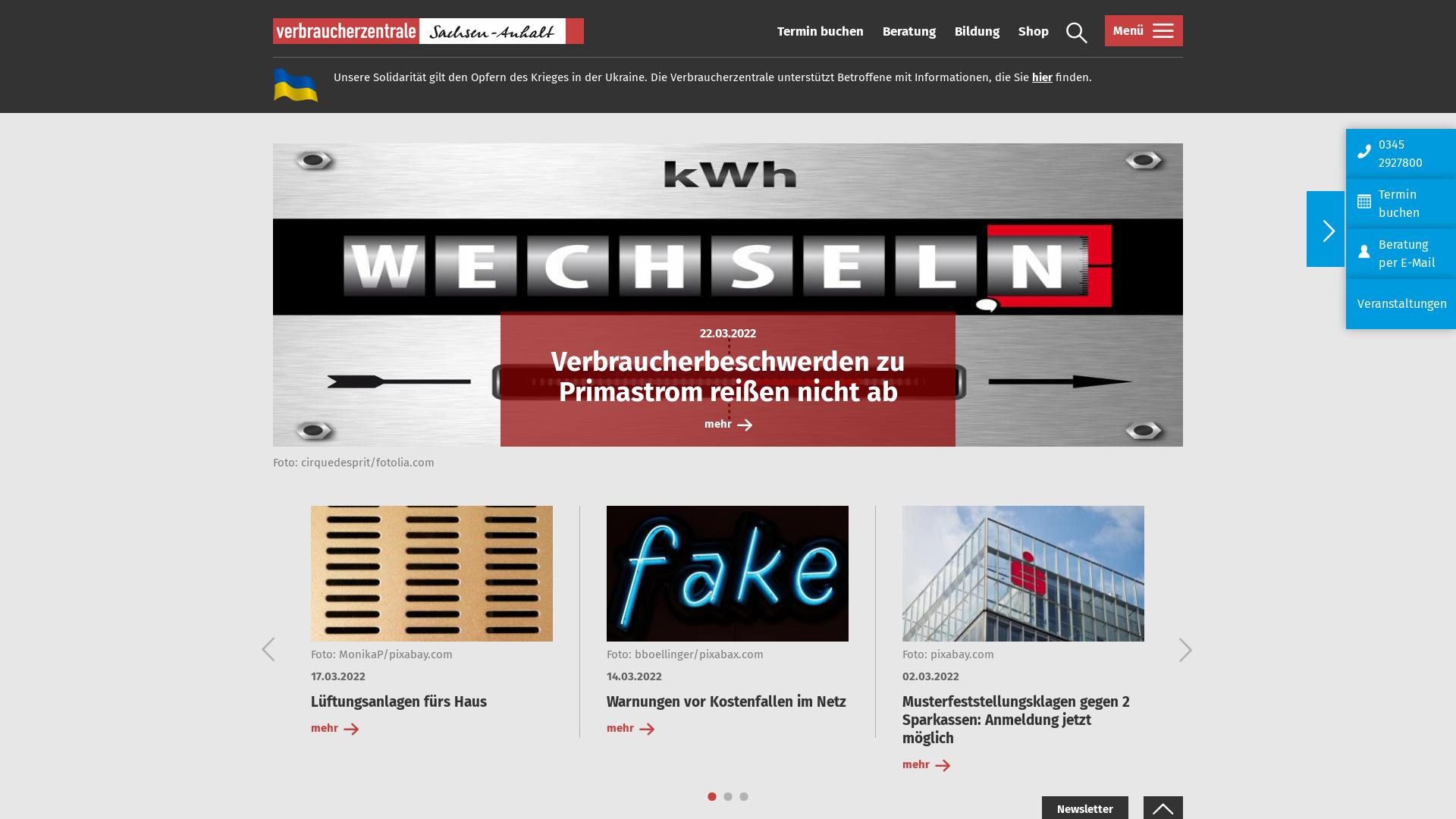 Website User Bewertung zu www.vzsa.de