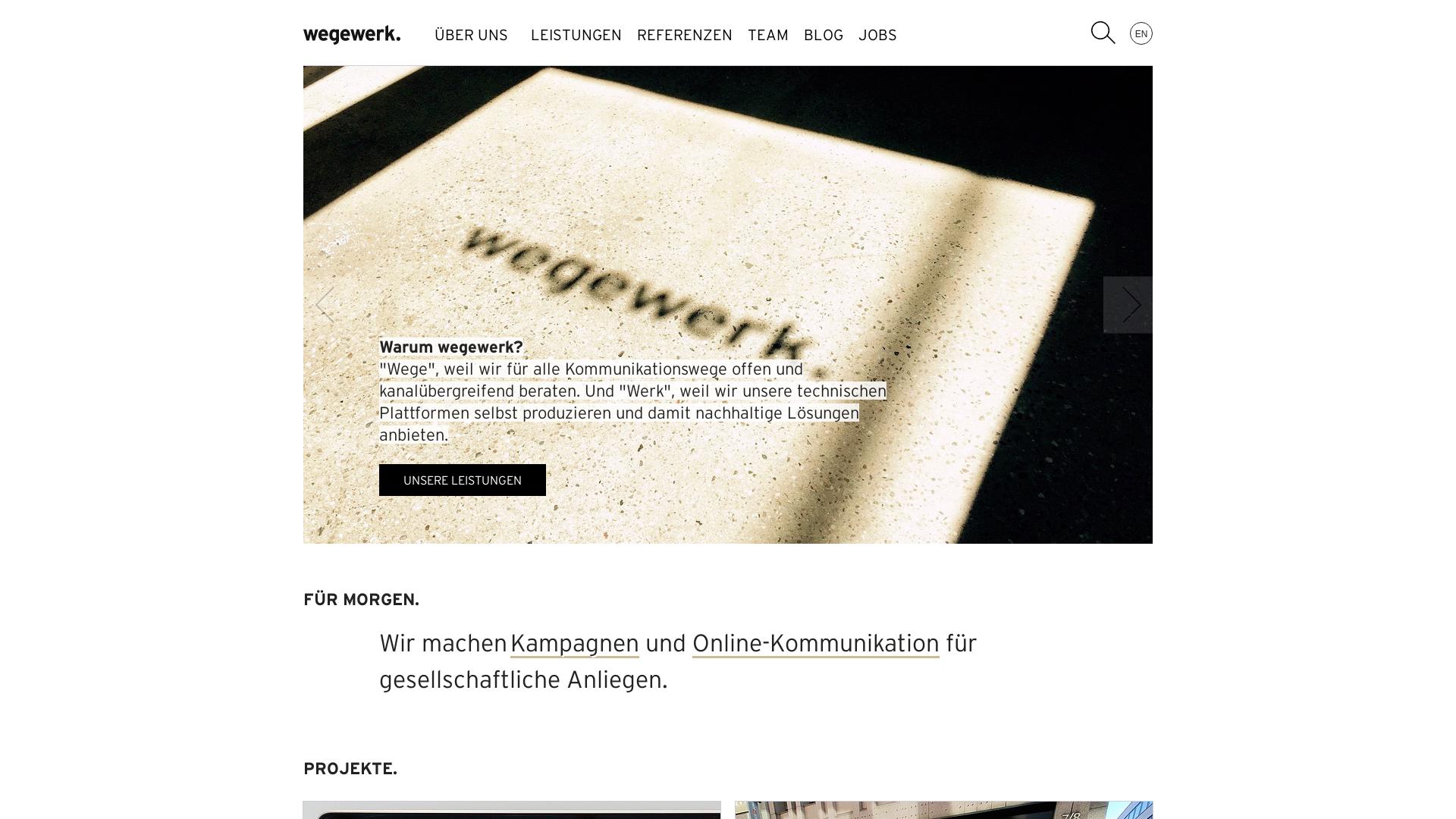 Website User Bewertung zu www.wegewerk.com