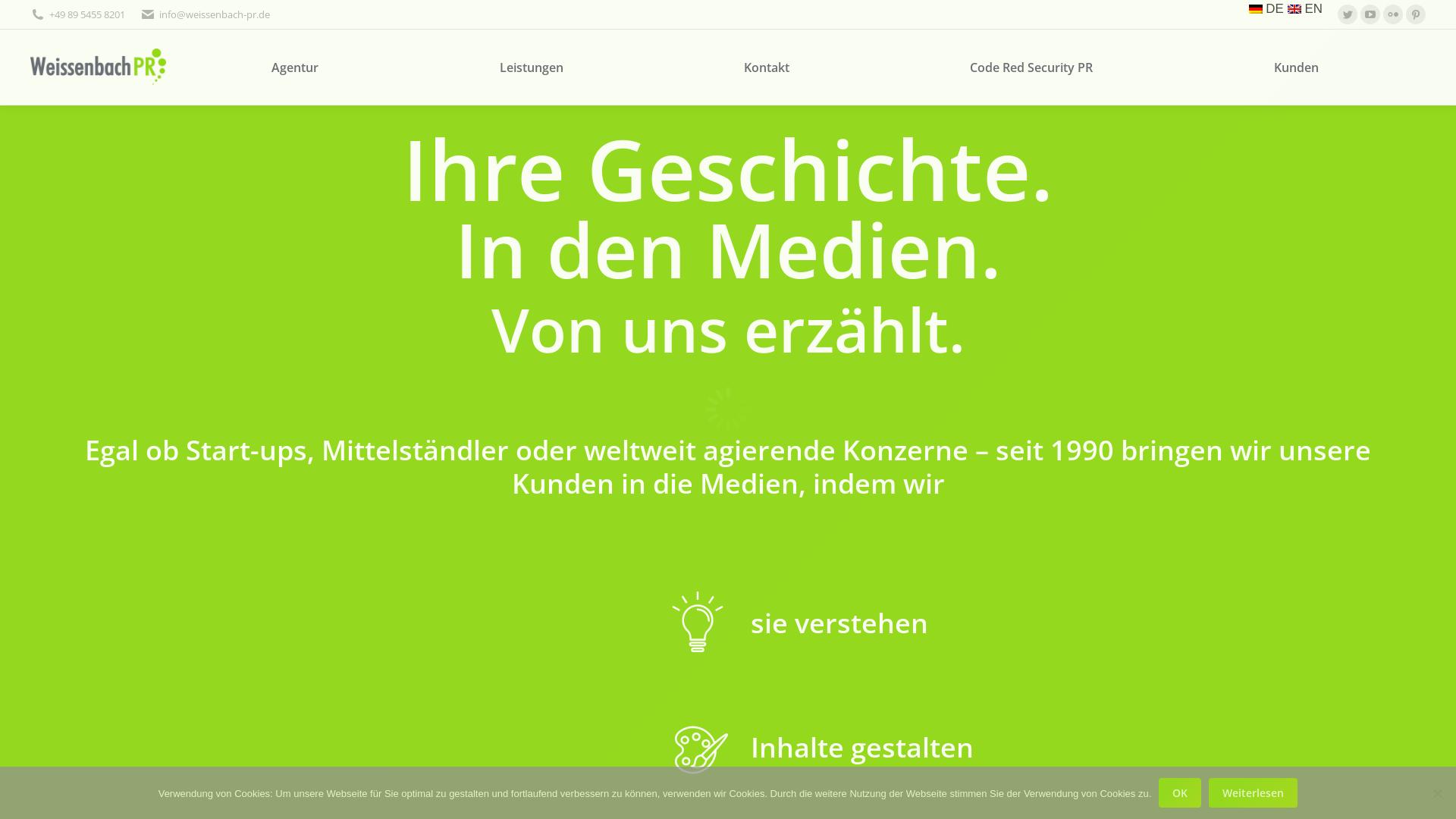 Website User Bewertung zu www.weissenbach-pr.de