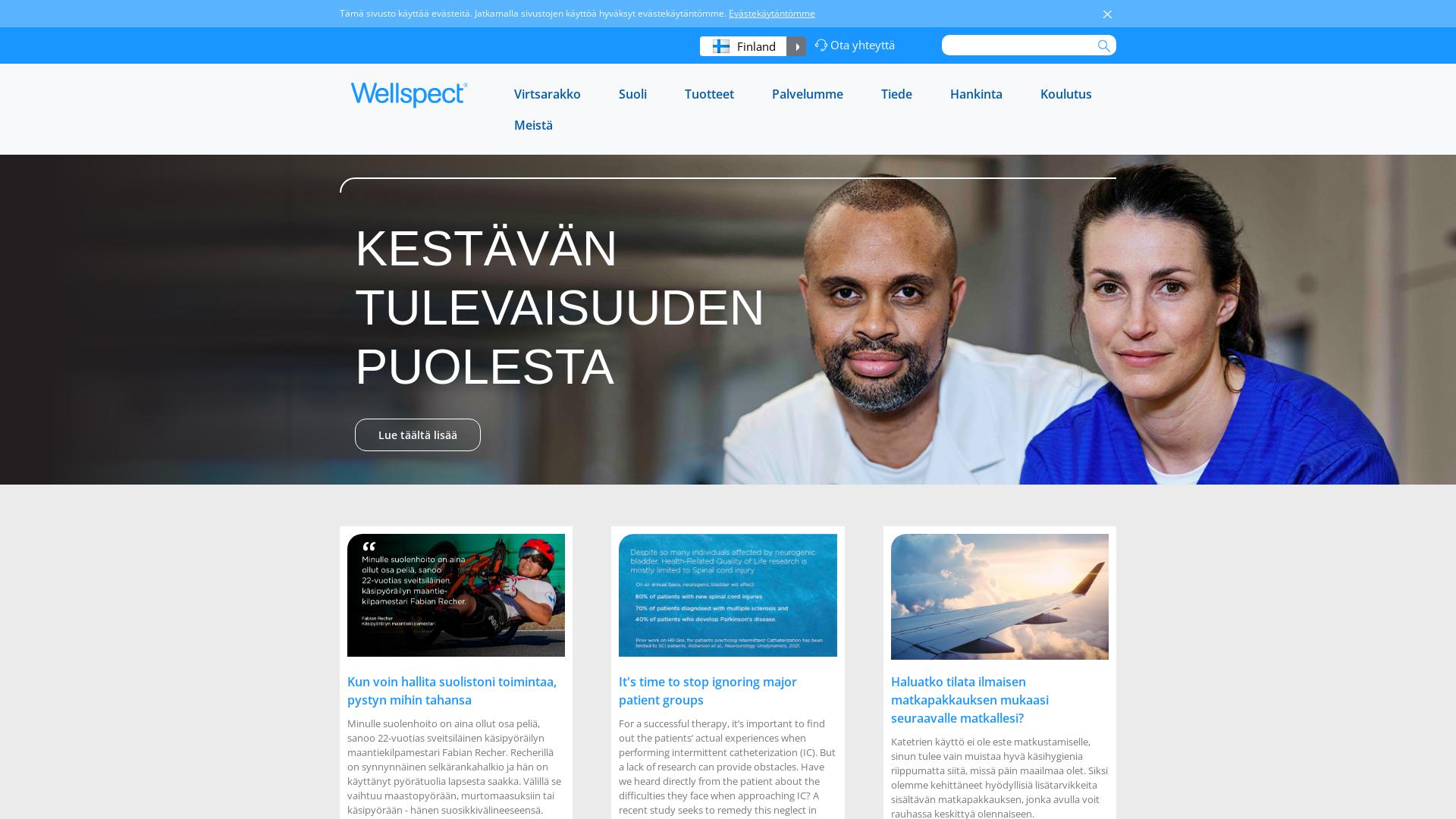 Website User Bewertung zu www.wellspect.fi