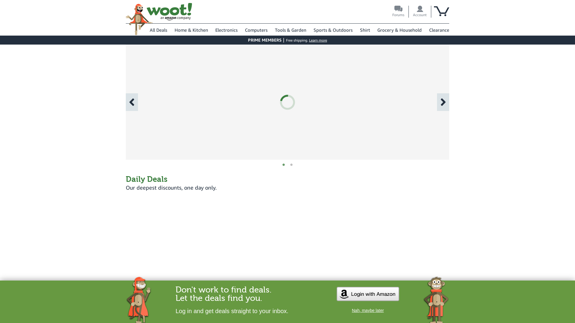 Website User Bewertung zu www.woot.com