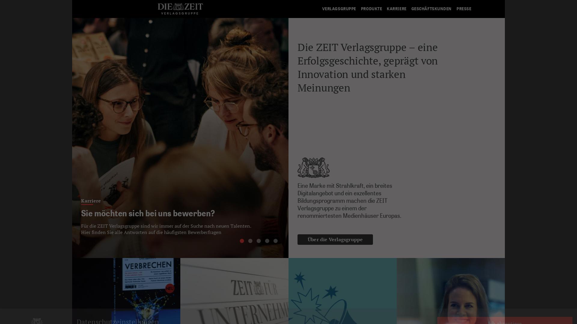 Website User Bewertung zu www.zeit-verlagsgruppe.de