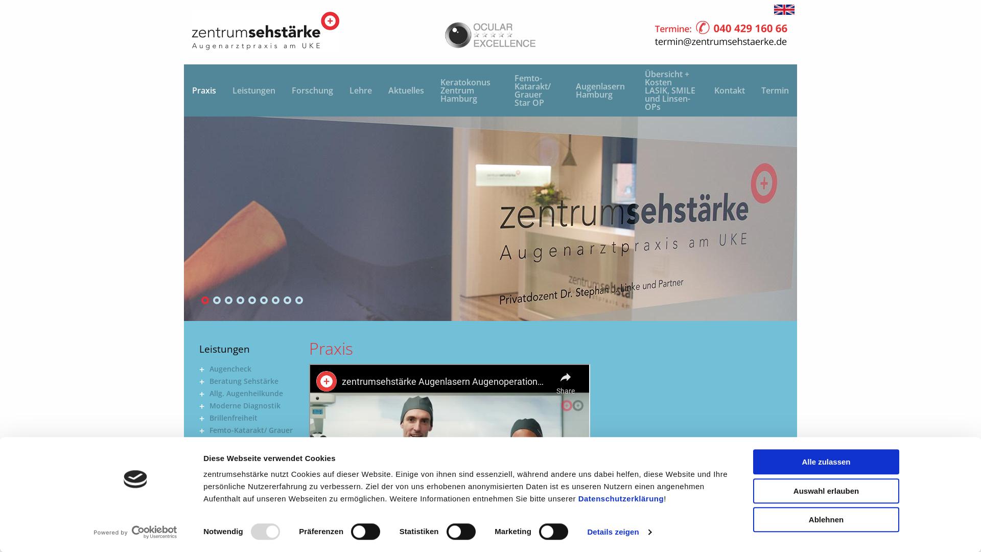 Website User Bewertung zu www.zentrumsehstaerke.de