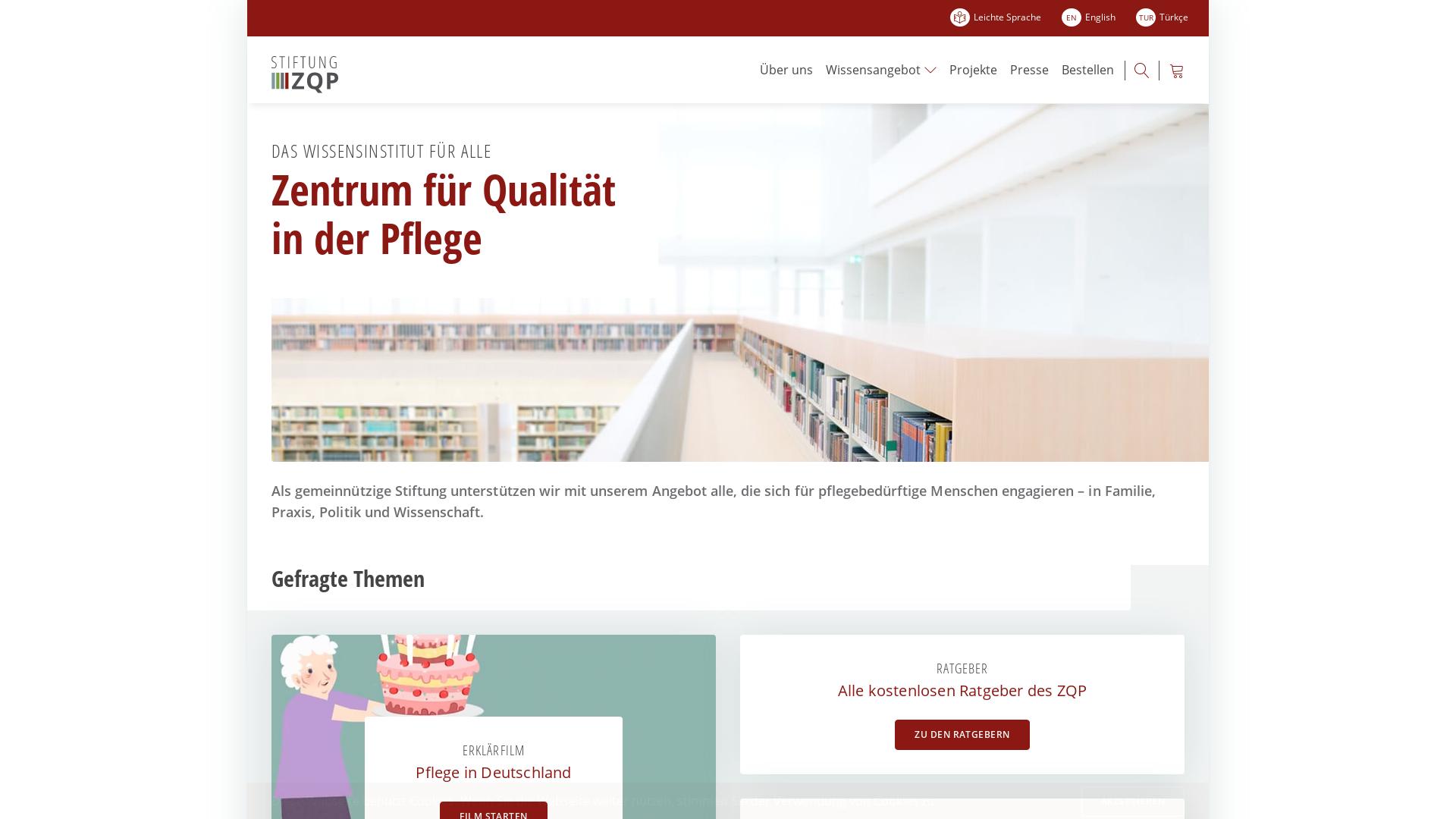 Website User Bewertung zu www.zqp.de