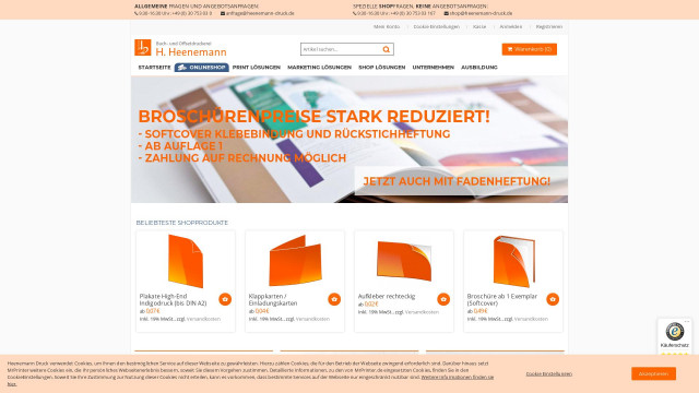 Website User Bewertung zu heenemann-druck.de