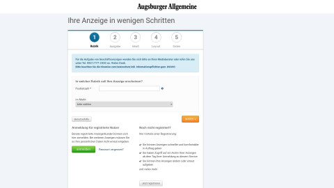 anzeigenannahme.augsburger-allgemeine.de